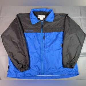 Vintage Columbia Sportswear Blue & Blk Windbreaker Mens M – 90s Y2K OutdoorShell